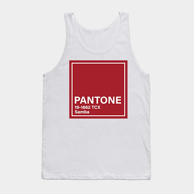 pantone 19-1662 TCX Samba Tank Top by princessmi-com